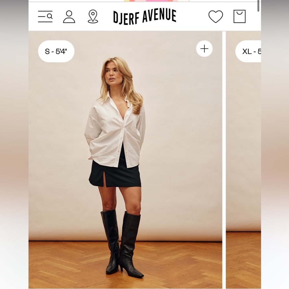 Djerf Avenue Must Have Mini Skirt in Black, Size Medium